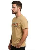 Beige Red Printed T-shirt