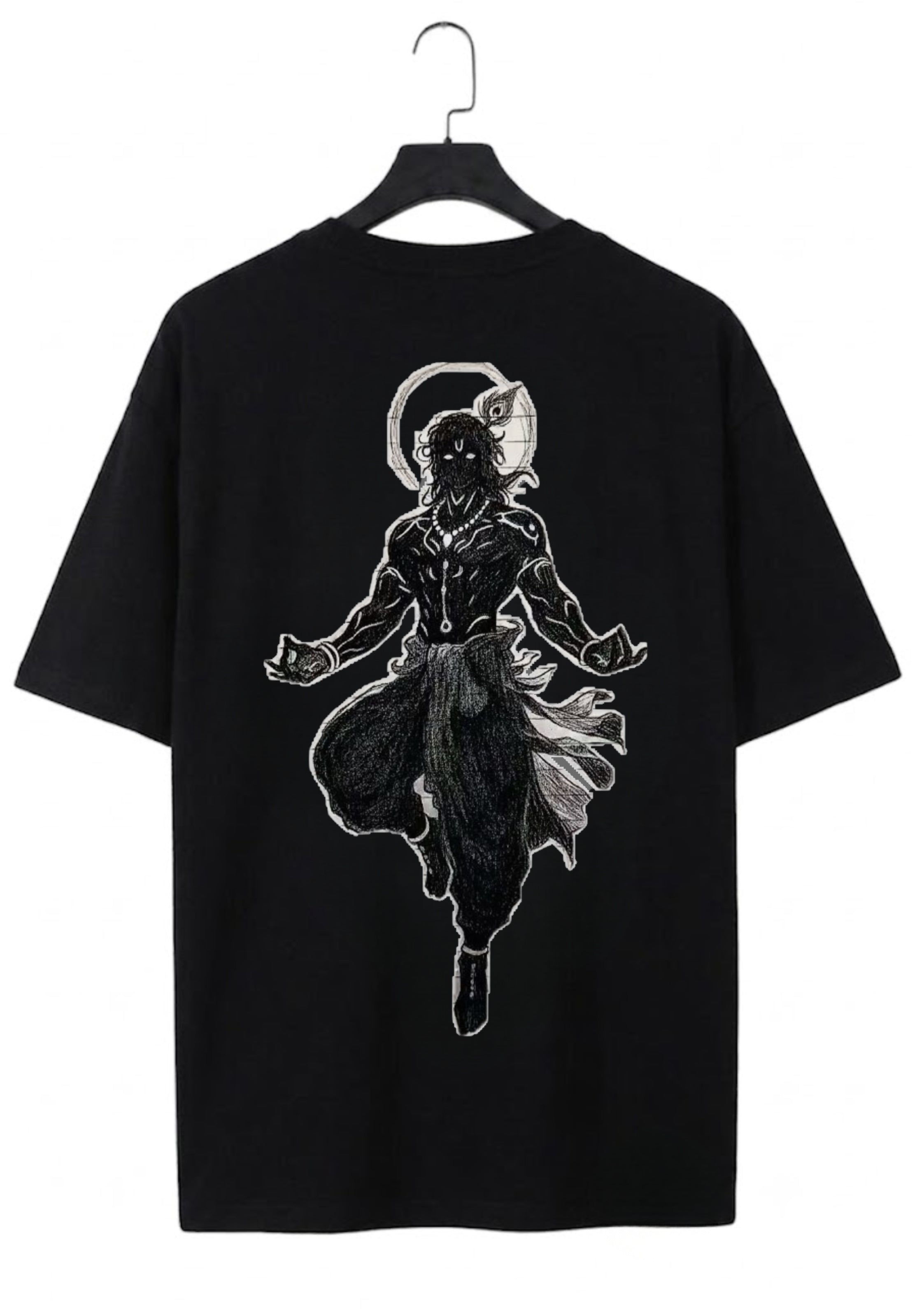 Black Divine Ascension Oversized T-Shirt.