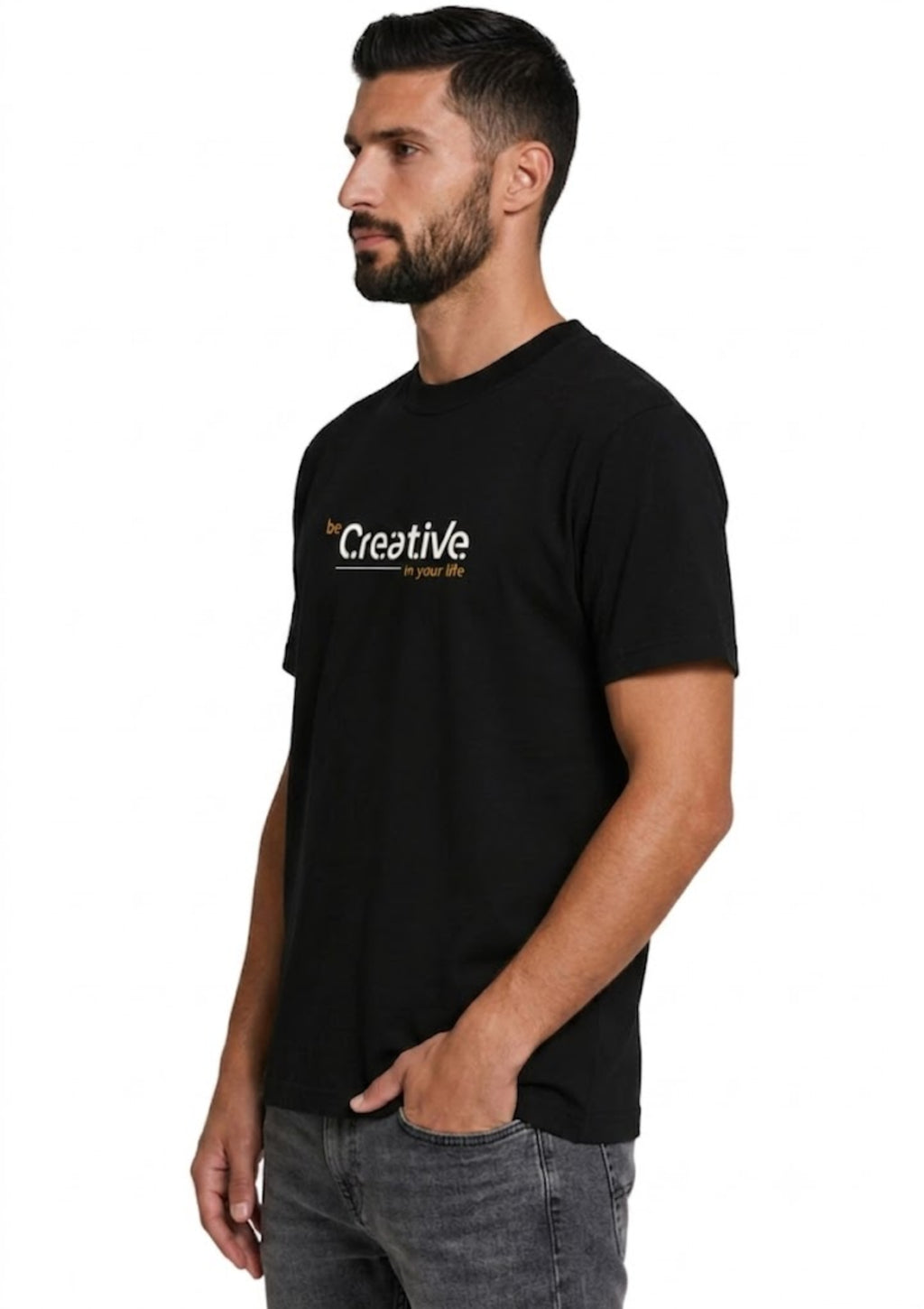 Black Creative T-shirt
