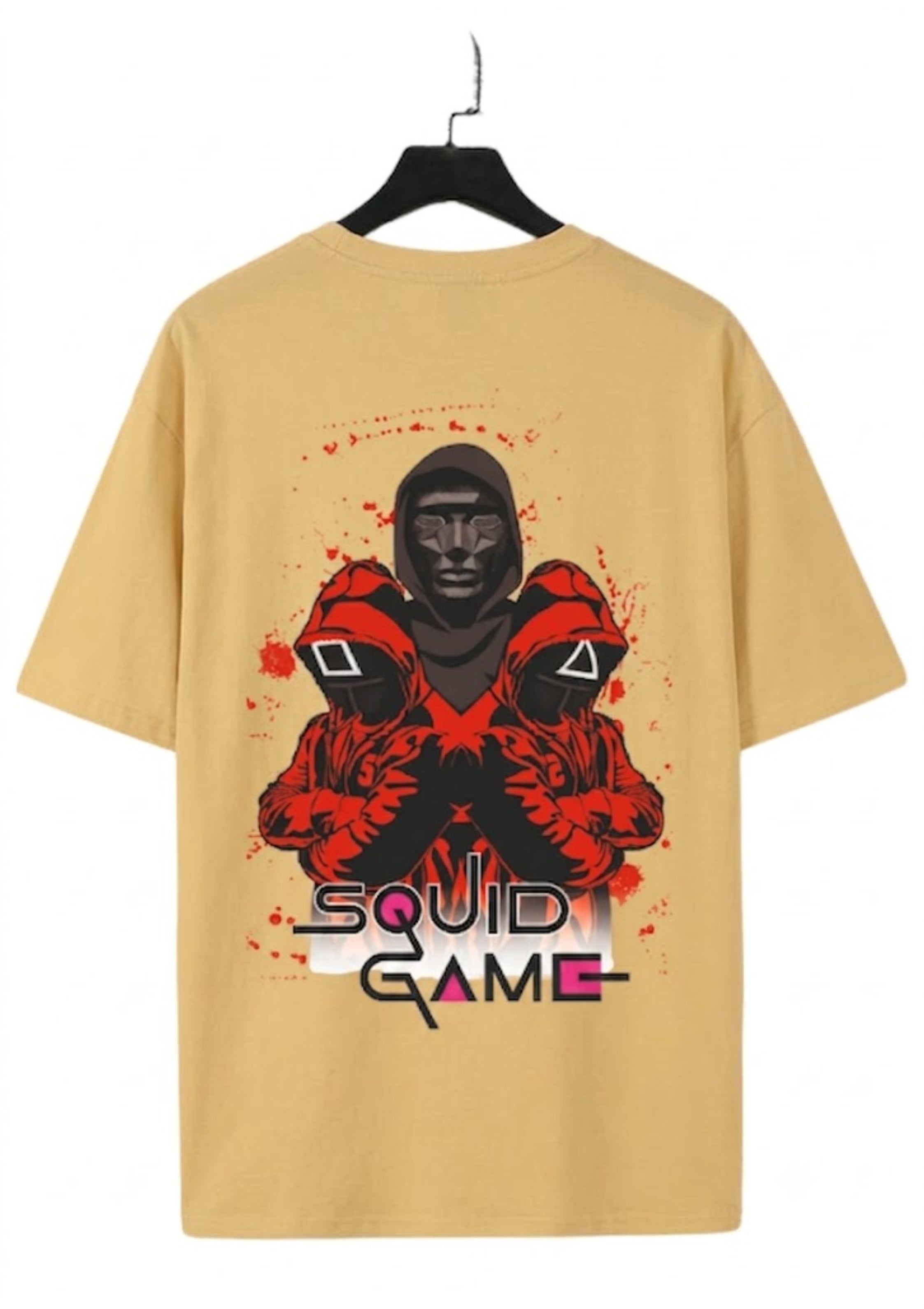 Beige Squid Game Oversized T-Shirt
