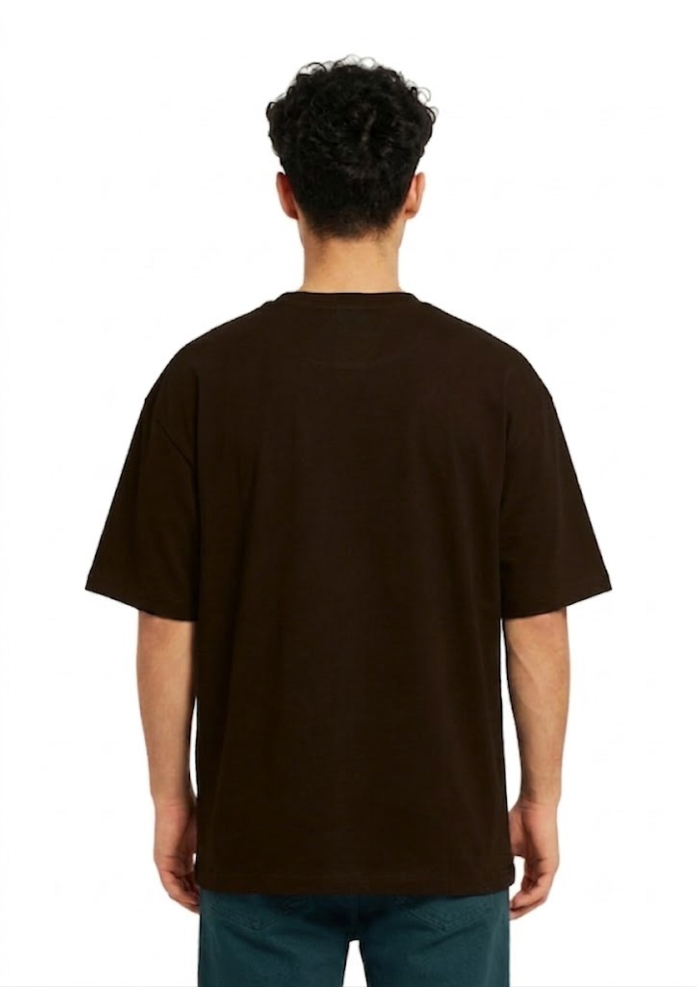 Brown Out of Time Oversized T-Shirt