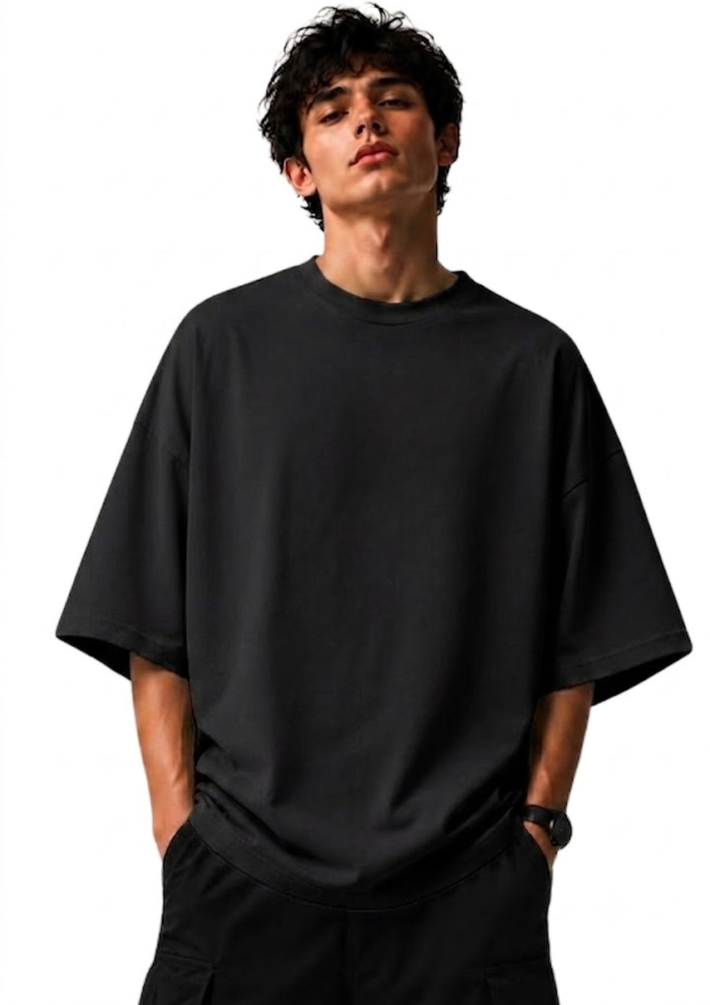 Black Divine Ascension Oversized T-Shirt.