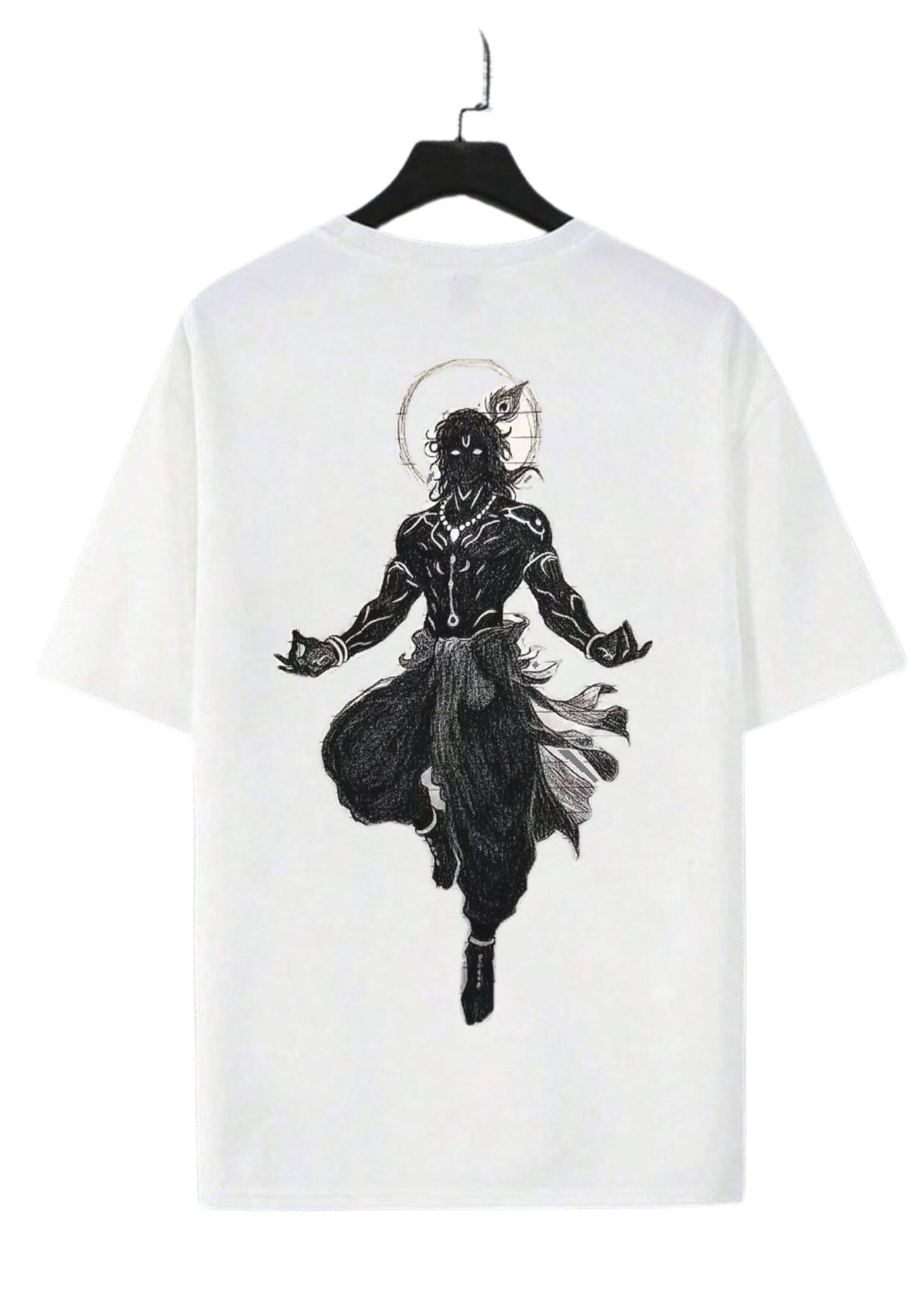 White Divine Ascension Oversized T-Shirt