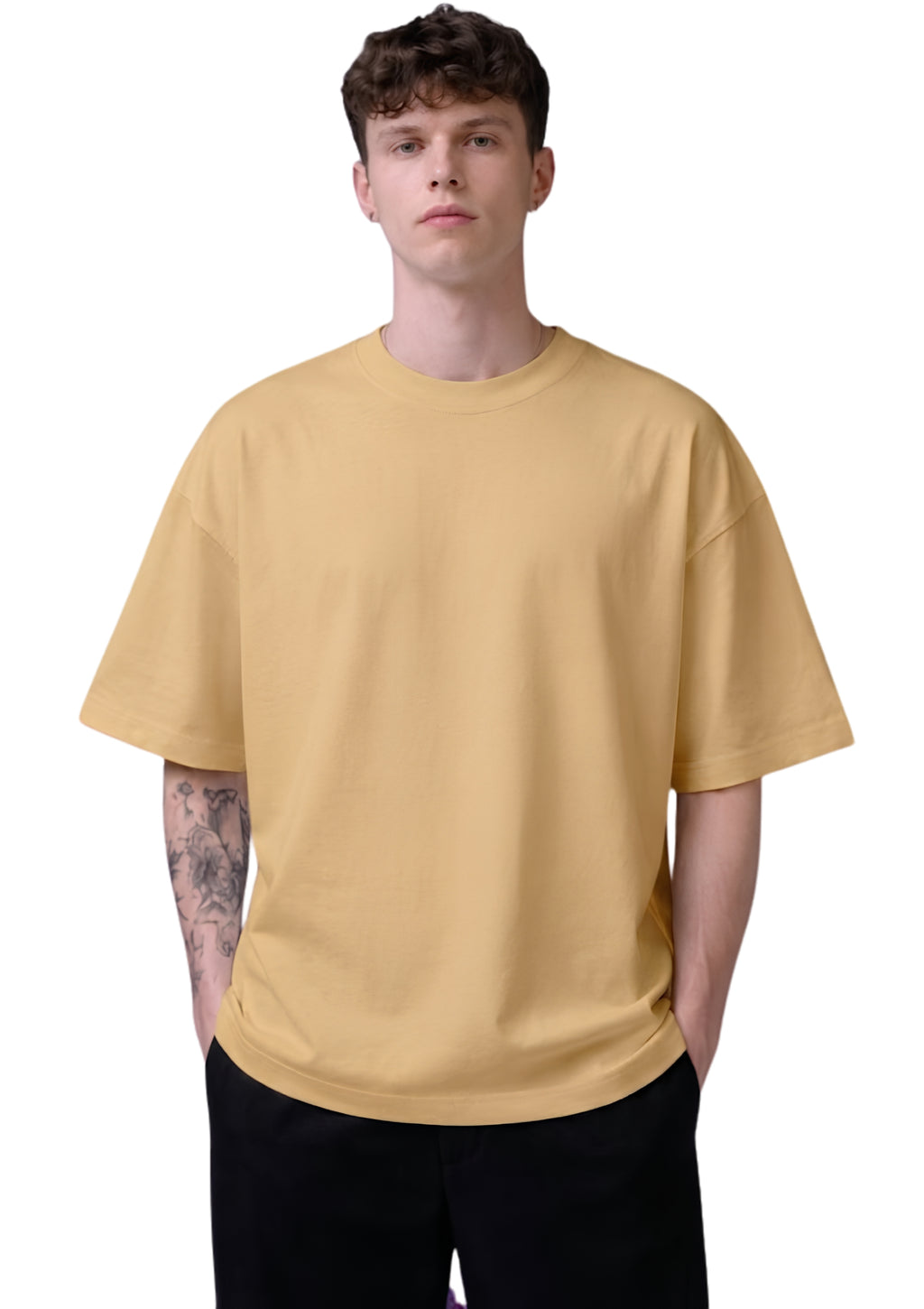 Beige Just Do It Oversized T-Shirt
