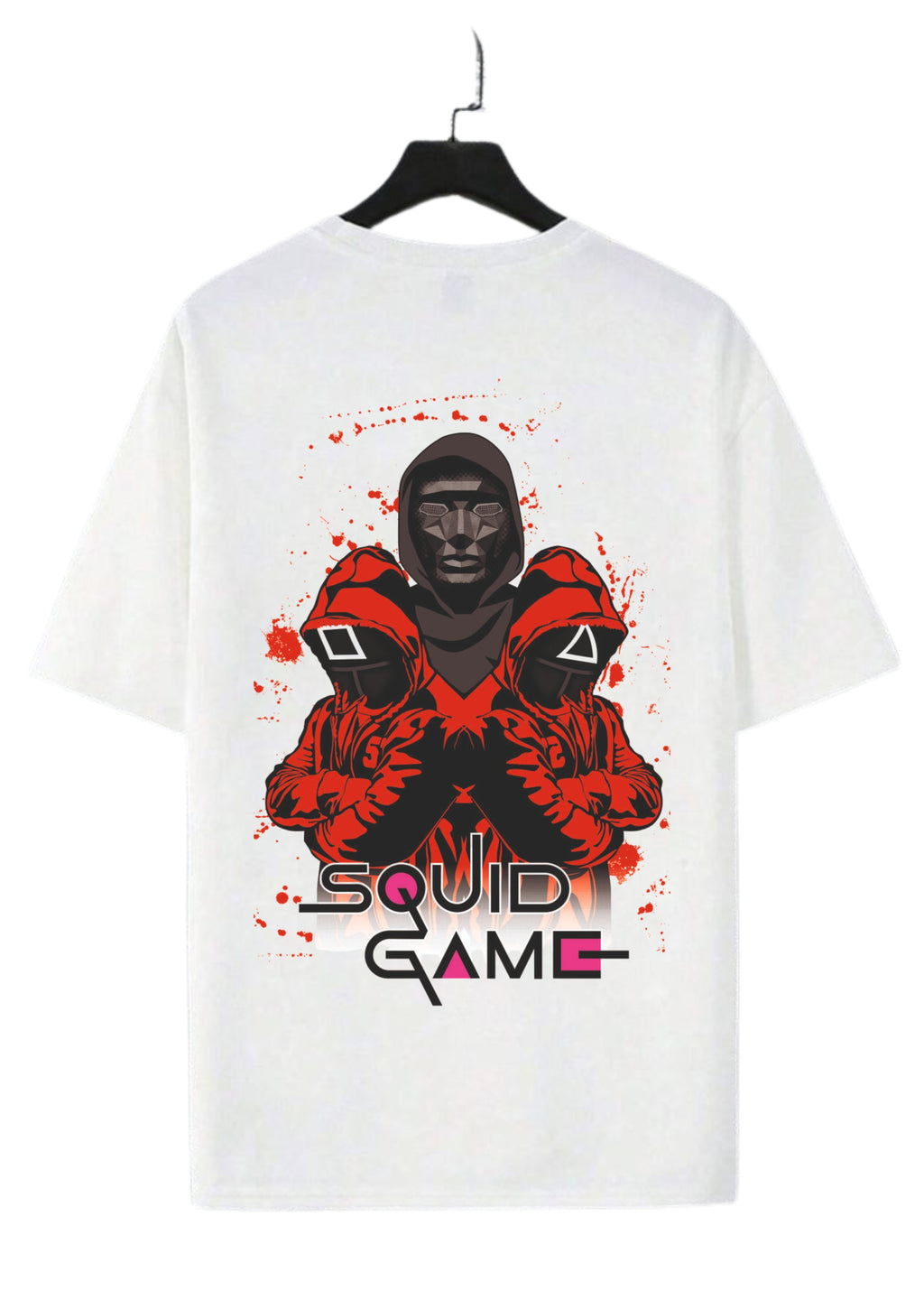 White  Squid Game Oversized T-Shirt