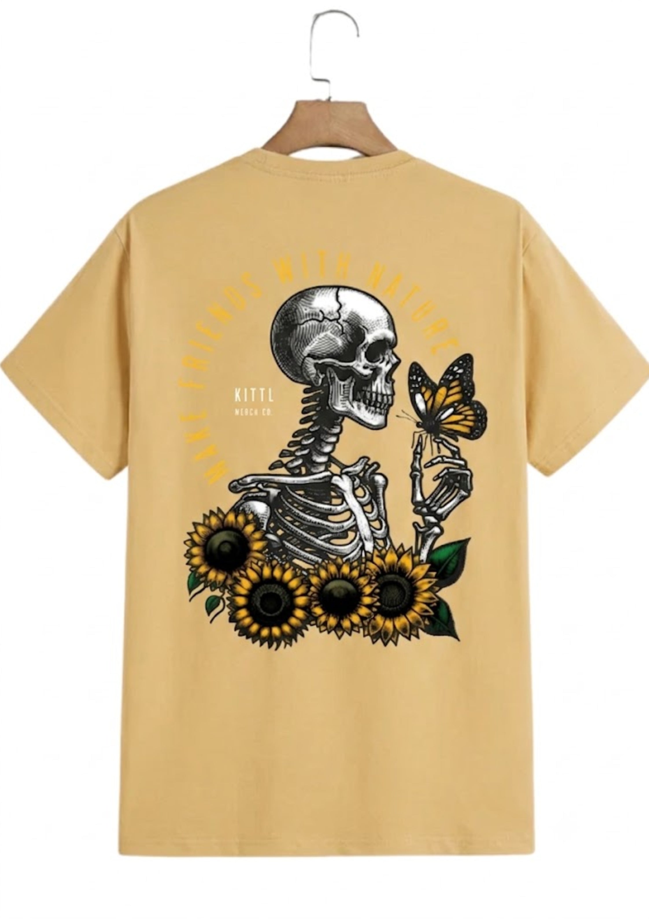Beige Skeleton T-shirt
