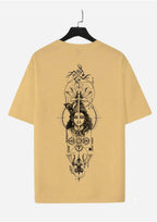 Beige Ardhanarishvara T-Shirt