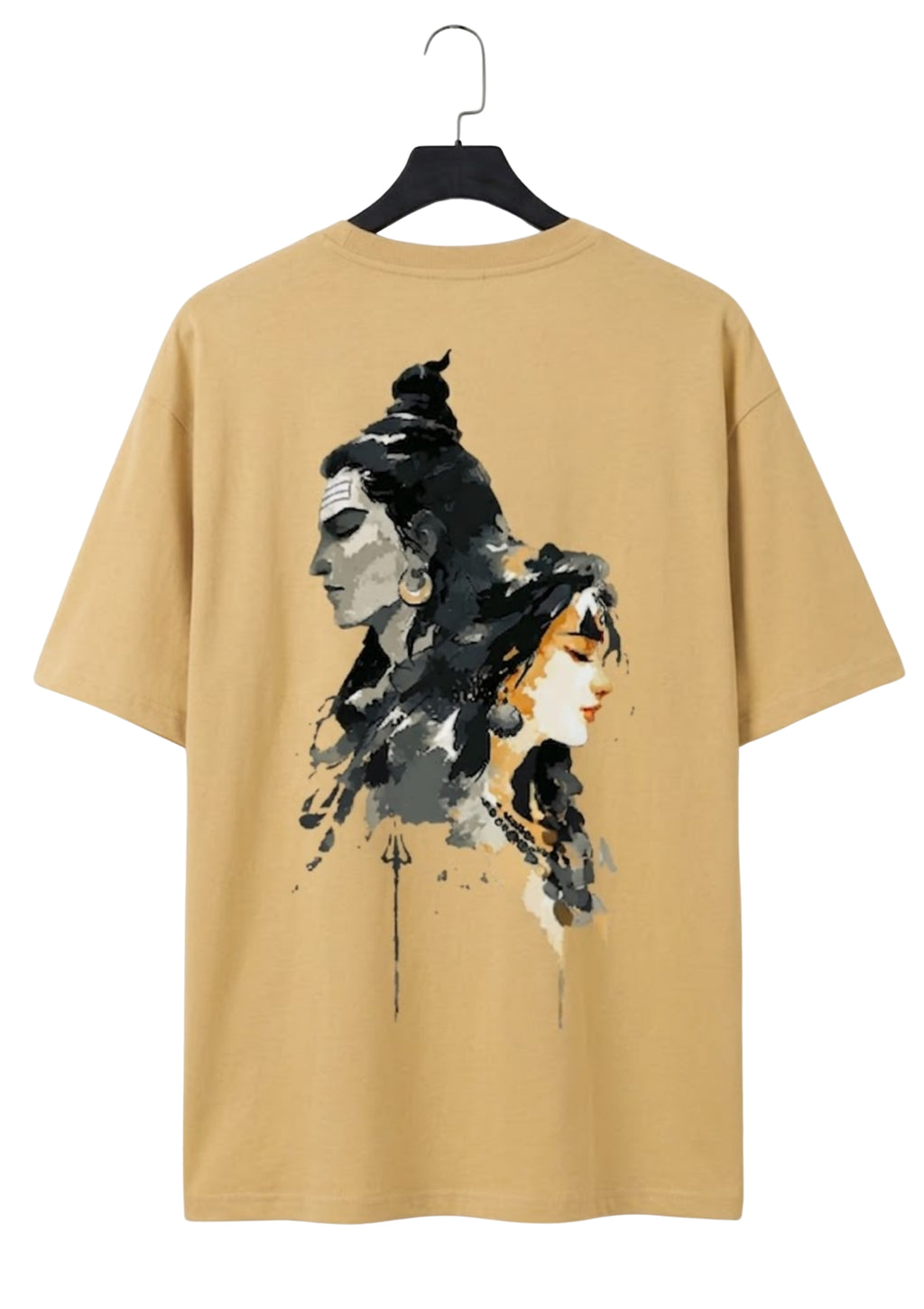 Beige Shiv-Paravati T-shirt