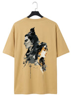 Beige Shiv-Paravati T-shirt
