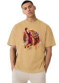 Beige Basket Ball T-shirt