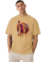 Beige Basket Ball T-shirt