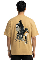 Beige Shiv-Paravati T-shirt