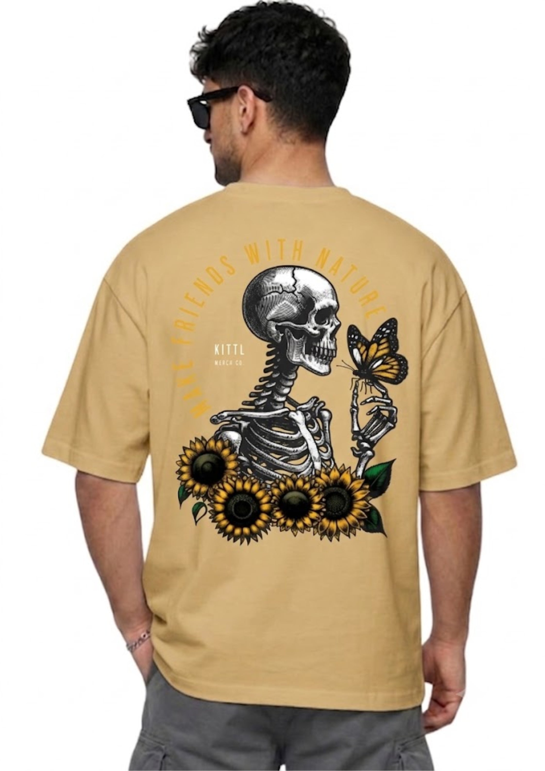Beige Skeleton T-shirt
