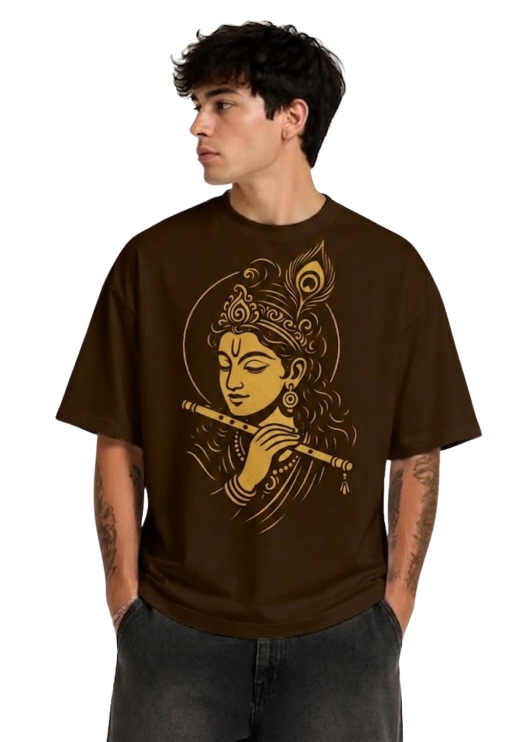 Brown Krishna Shirt