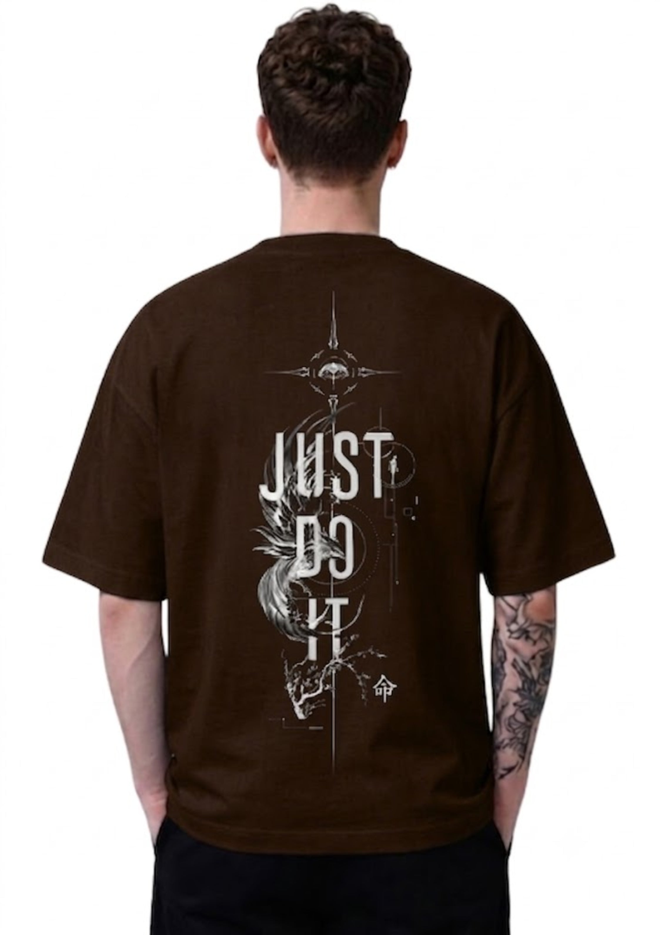 Brown Just Do it T-shirt