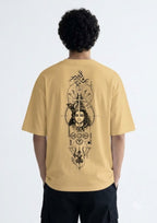 Beige Ardhanarishvara T-Shirt
