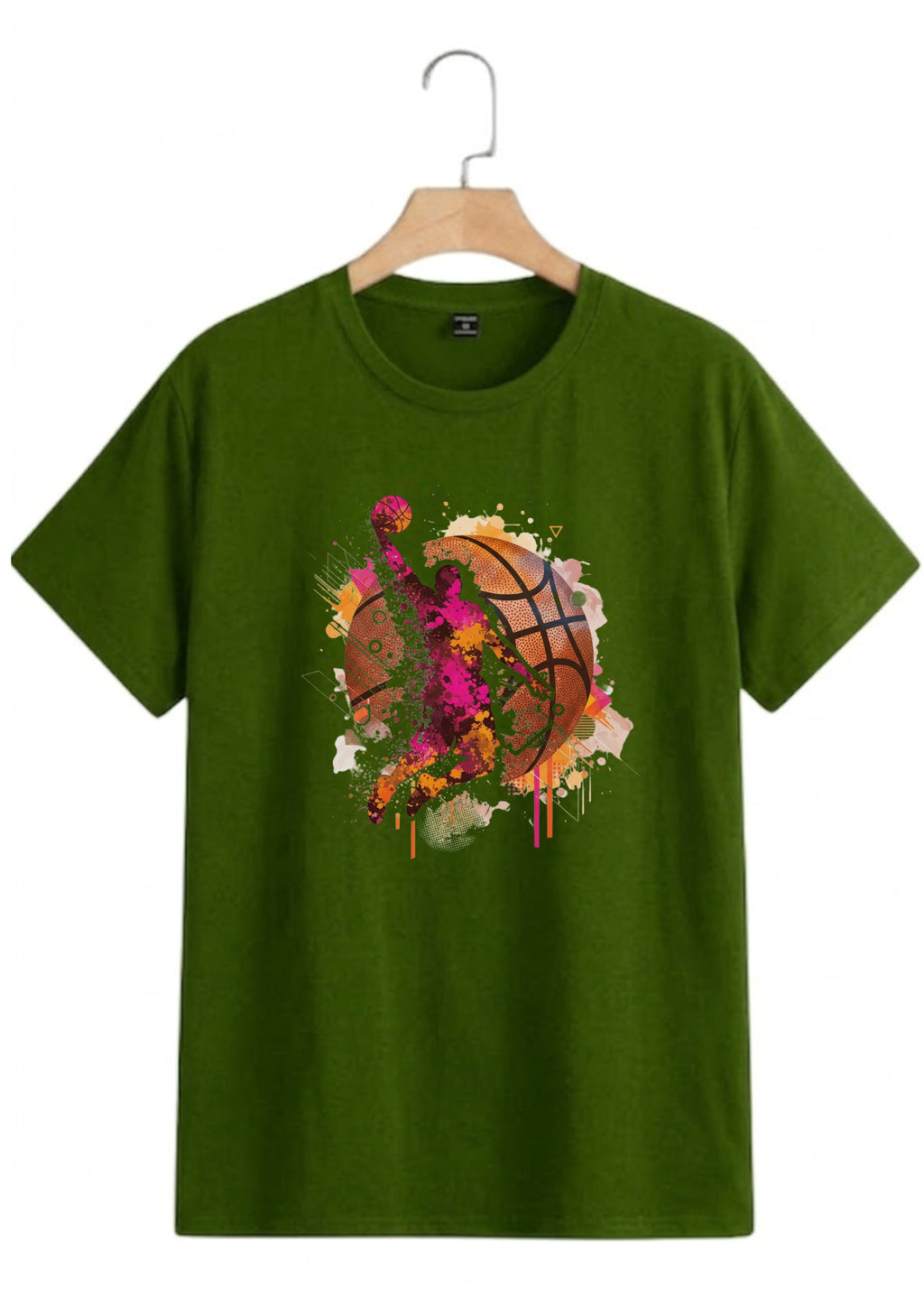 Green Basket Ball T-shirt