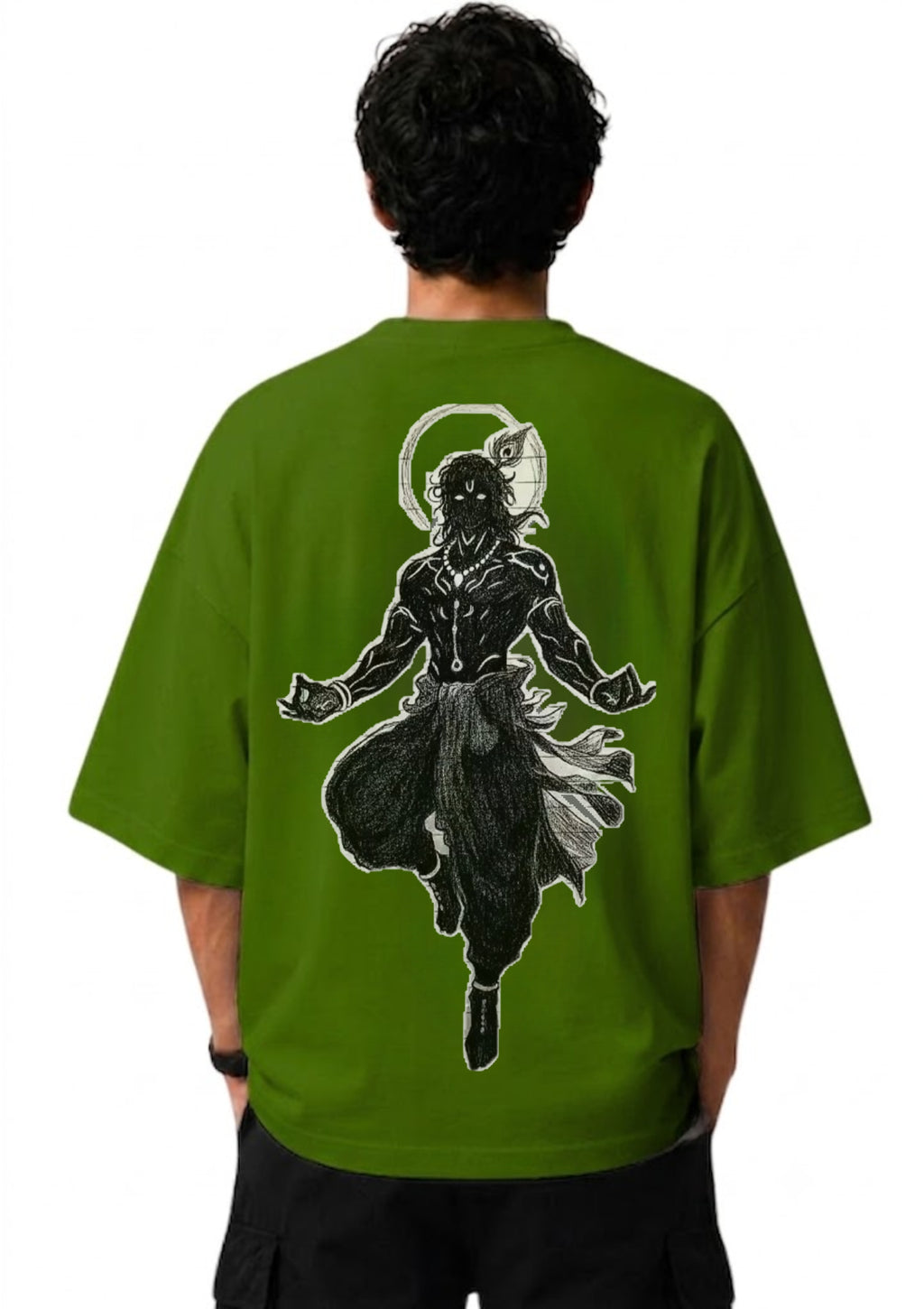 Green Divine Ascension Oversized T-Shirt