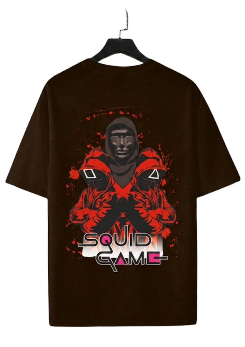 Brown  Squid Game Oversized T-Shirt