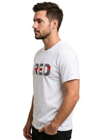 white Red Printed T-shirt