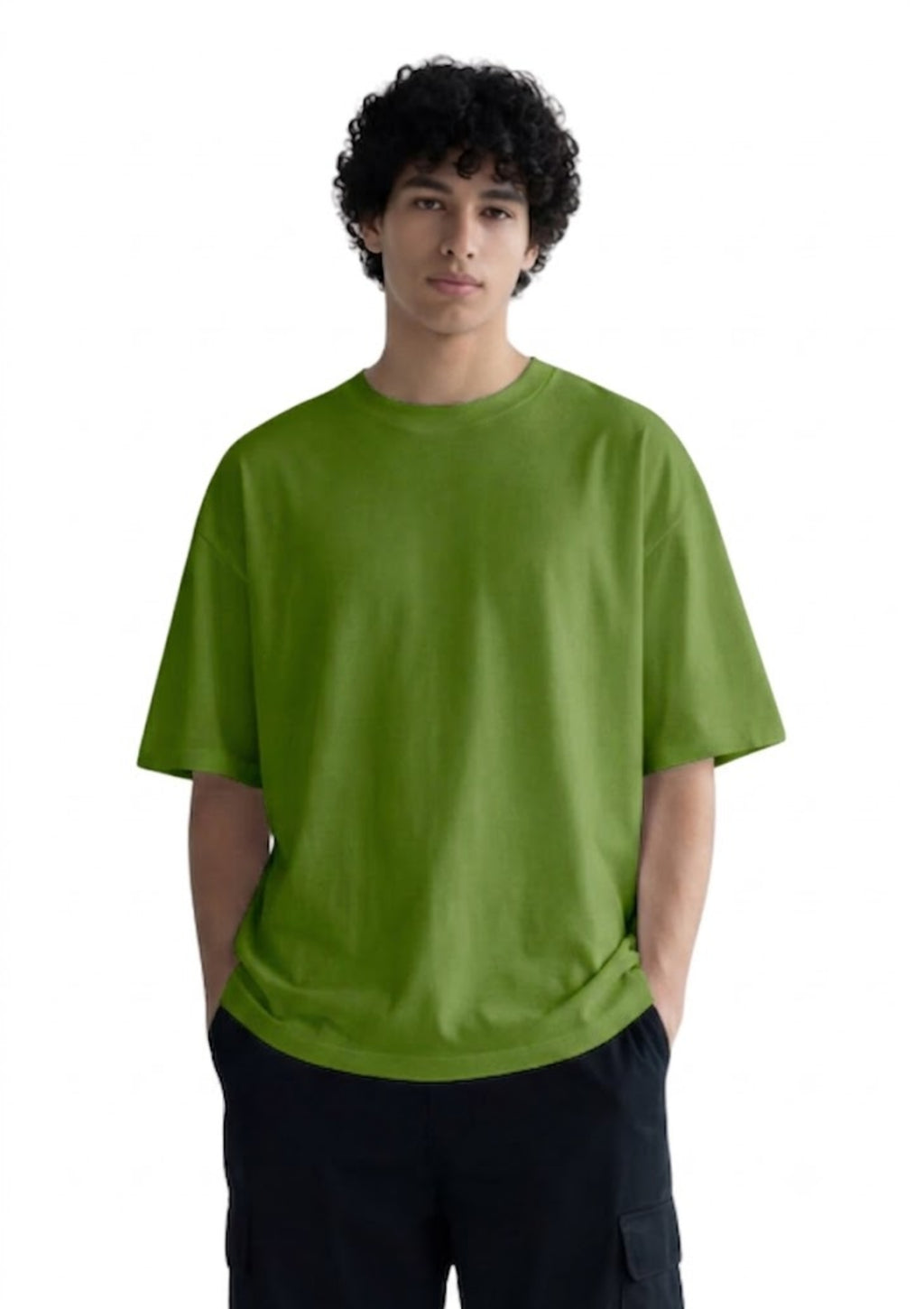 Green Ardhanarishvara Oversized T-Shirt