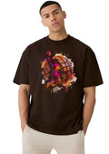 Brown Basket Ball T-shirt