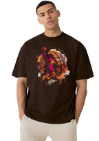 Brown Basket Ball T-shirt