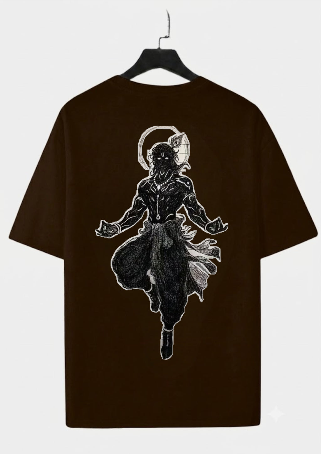 Brown Divine Ascension Oversized T-Shirt