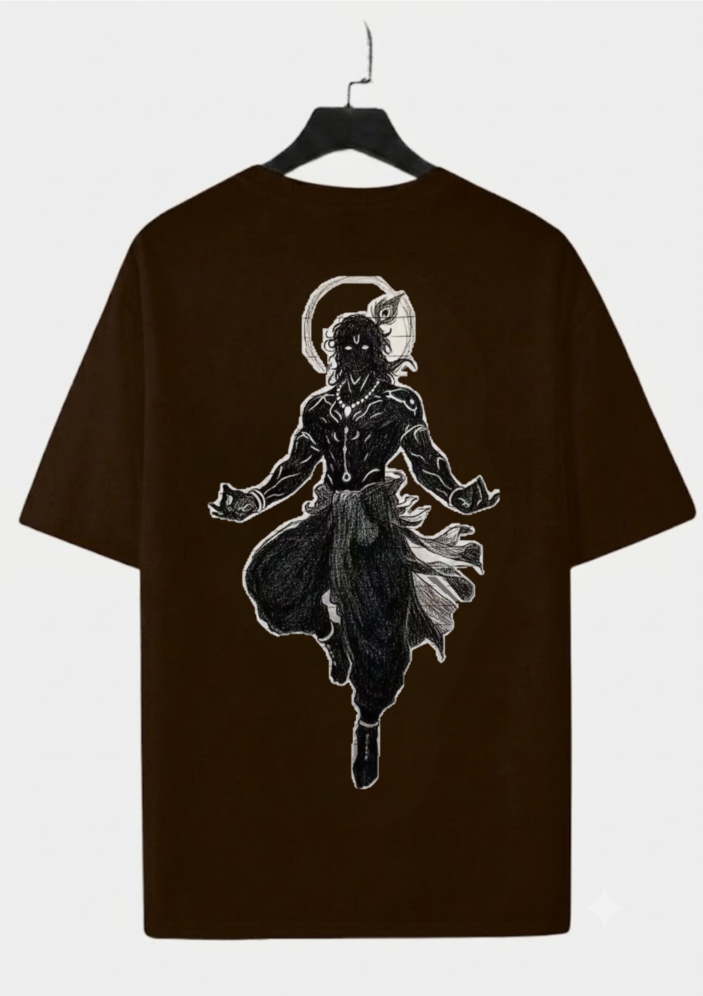 Brown Divine Ascension Oversized T-Shirt