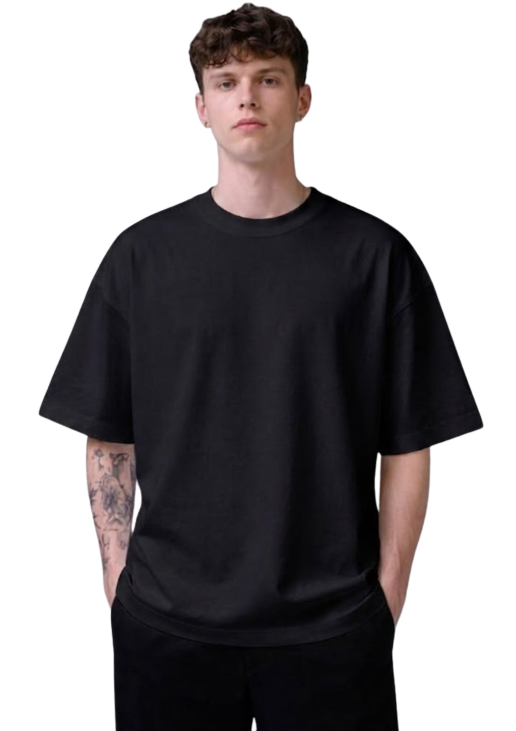 Black Just Do It Oversized T-Shirt