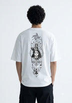 White Ardhanarishvara  T-Shirt