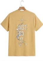 Beige Just Do It  T-Shirt