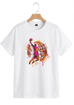 White Basket Ball T-shirt