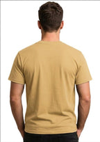 Beige Red Printed T-shirt