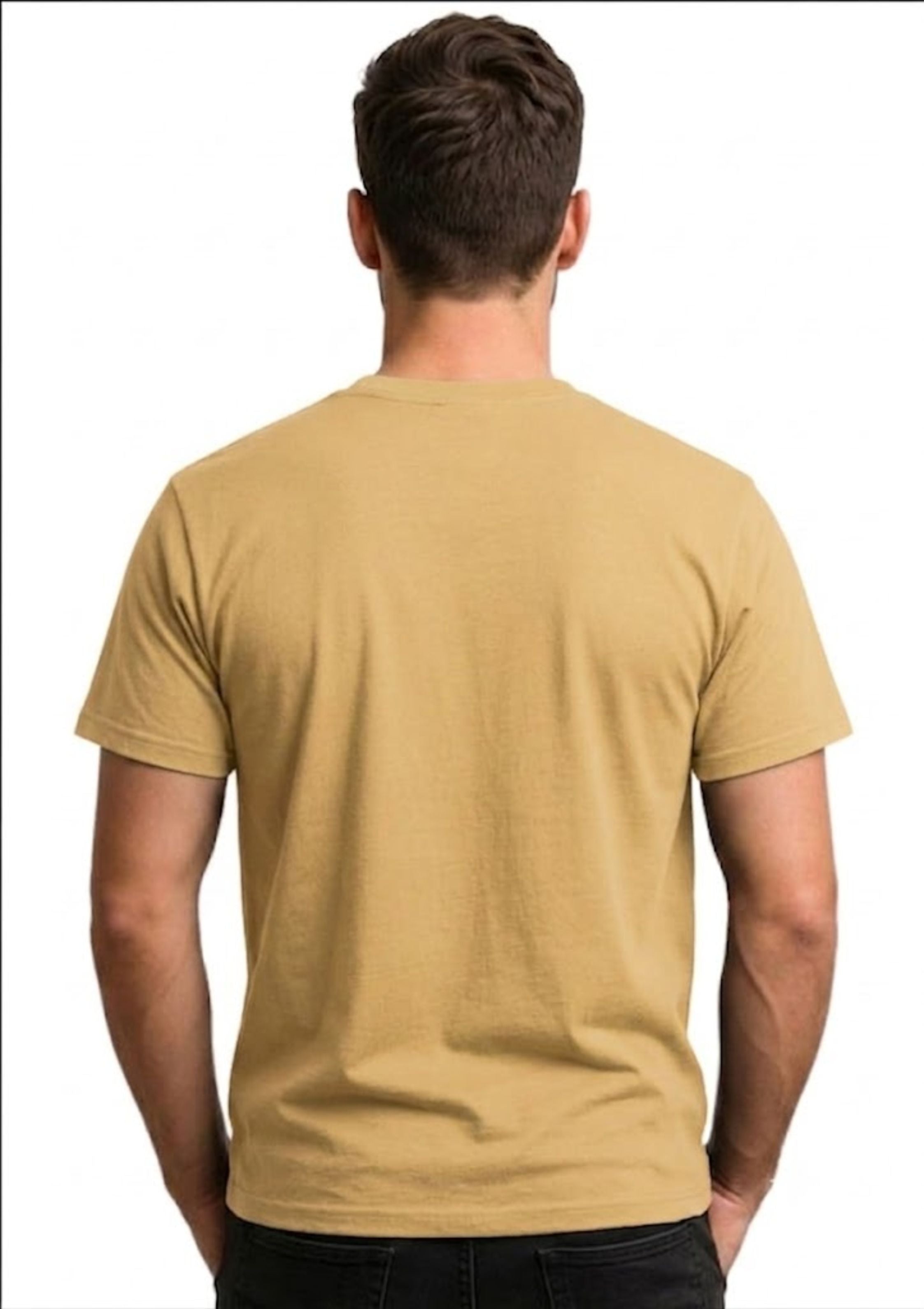 Beige Red Printed T-shirt
