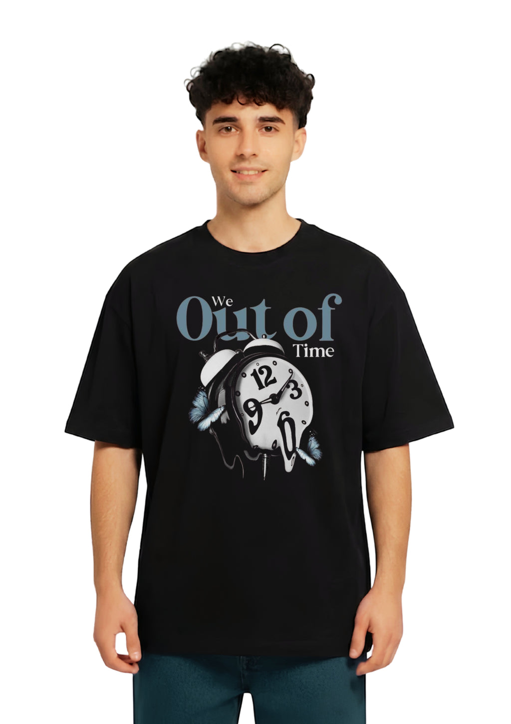 Black Out of Time Oversized T-Shirt