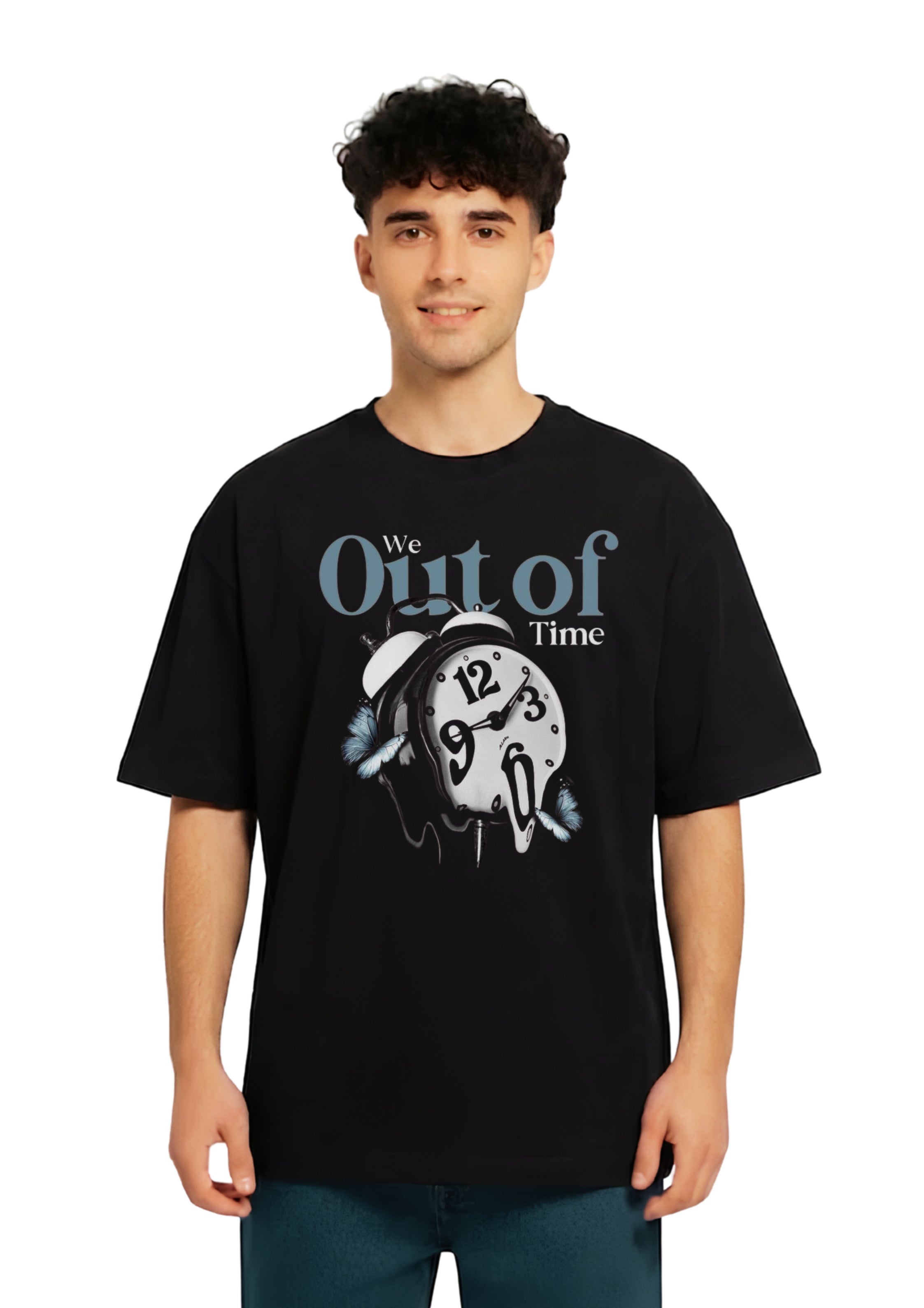 Black Out of Time Oversized T-Shirt
