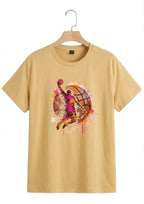 Beige Basket Ball T-shirt